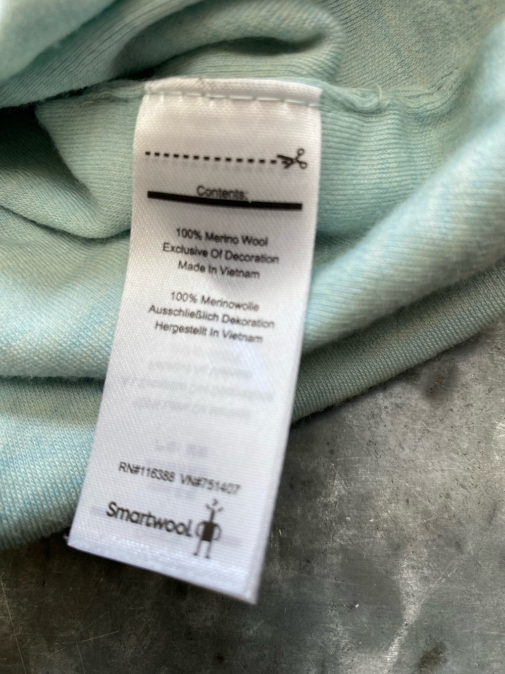 Smartwool Light Teal Knit Hat with White Tag - Picture 3 of 3
